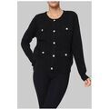 Pull Kebello Gilet Cardigan F, Noir