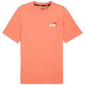 T-shirt Puma TEE-SHIRT ESSENTIALS SMALL LOGO P&Ecirc;CHE - DEEVA PEACH - M Multicolore Grenoble