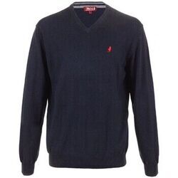 Pull MCS PULL COL V COTON et LAINE - Marine - L
