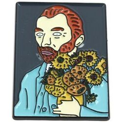 Broches Clj Charles Le Jeune Pin's tableau Vincent Van Gogh 2 Bleu