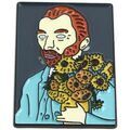 Broches Clj Charles Le Jeune Pin's tableau Vincent Van Gogh 2 Bleu