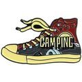 Broches Clj Charles Le Jeune Pin's Sneaker Camping Bleu