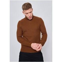 Pull Kebello Pull col roul&eacute; H, Marron Marron