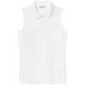 T-shirt Lacoste Polo sans manches femme Ref 63190 001 Blanc