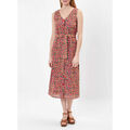 Robe La Fiancee Du Mekong Robe imprim&eacute;e longue boutonn&eacute;e coton bio et lin OULIA Orange