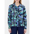 Chemises sur Grenoble : Chemise La Fiancee Du Mekong Chemisier imprim&eacute; Ecovero LOVIS Bleu