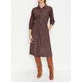 Robe courte La Fiancee Du Mekong Robe chemise imprim&eacute;e midi GAETANE Noir Grenoble