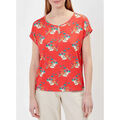 T-shirt La Fiancee Du Mekong Top imprim&eacute; fluide motif r&eacute;tro MIA Rouge