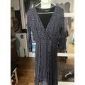 Robe Rue Des Abbesses Robe longue Asym&eacute;trique Bleu