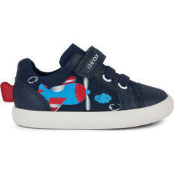 Baskets basses enfant Geox gisli sneakers navy red