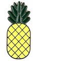 Broches Clj Charles Le Jeune Pin's Ananas du costa rica Orange
