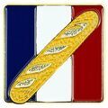 Broches Clj Charles Le Jeune Pin's Baguette Fran&ccedil;aise Orange Grenoble