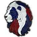 Broches Clj Charles Le Jeune Pin's Lion design, bleu blanc rouge Bleu