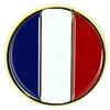 Broches Clj Charles Le Jeune Pin's Drapeau Fran&ccedil;ais rond Bleu