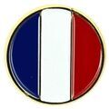 Broches Clj Charles Le Jeune Pin's Drapeau Fran&ccedil;ais rond Bleu