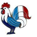 Broches Clj Charles Le Jeune Pin's Coq Patriote Bleu