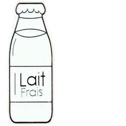 Broches Clj Charles Le Jeune Pin's Bouteille de lait frais Blanc
