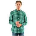 Chemise Tommy Jeans CHEMISE TJM REG POPLIN CHECK - GREEN MALACHITE CHECK - M