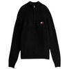 Pull Tommy Jeans PULL TJM REG 1/4 ZIP RAGL - BLACK MELANGE - XS