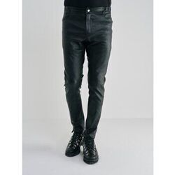 Pantalon 12Ia PANTALON EN CUIR NOIR