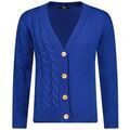 Pull 12Ia GILET TORSADE BLEU