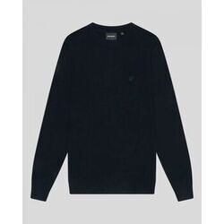 Pull Lyle & Scott KN2124V TONAL LAMBSWOOL CREW-Z271 DARK NAVY