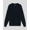 Pulls/Sweat sur Grenoble : Pull Lyle & Scott KN2124V TONAL LAMBSWOOL CREW-Z271 DARK NAVY
