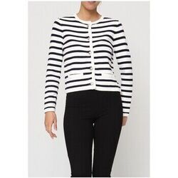 Pull Kebello Gilet Cardigan F, Blanc