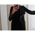 Veste Bershka Veste noire bimatiere
