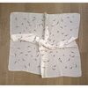Echarpe Boutiques ind&eacute;pendante Joli foulard satin&eacute; carr&eacute; neuf Blanc