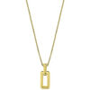 Collier Lotus Collier Style G&eacute;om&eacute;trique acier dor&eacute; Jaune
