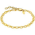 Bracelets Lotus Bracelet Style Maille For&ccedil;at Acier Dor&eacute; Jaune