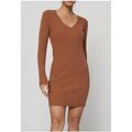 Robe Kebello Robe Col V F, Marron