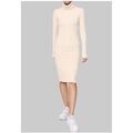 Robe Kebello Robe Col Roul&eacute; F, Beige Beige