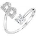 Bijoux Sc Crystal B2804-B Argent&eacute;