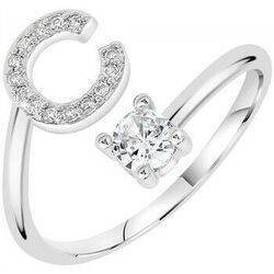 Bijoux Sc Crystal B2804-C Argent&eacute;