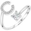Bijoux Sc Crystal B2804-C Argent&eacute;
