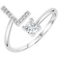 Bijoux Sc Crystal B2804-L Argent&eacute;