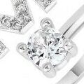 Bijoux Sc Crystal B2804-M Argent&eacute;