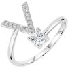 Bijoux Sc Crystal B2804-V Argent&eacute;