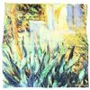 Echarpe Brochier Soieries 1890 Carr&eacute; 90 Monet Villa &agrave; Bordighera Multicolore