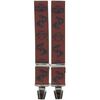Ceinture Tony & Paul Bretelle 4 clips P&ecirc;cheur de saumons Rouge