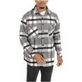 Chemise Kebello Surchemise polaire &agrave; carreaux H, Gris Gris