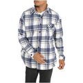 Chemise Kebello Surchemise polaire &agrave; carreaux H, Bleu Bleu