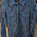Chemises sur Grenoble : Chemise Ikks CHEMISIER KAKI DENTELLES
