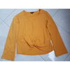 T-shirt M&S Mode Haut jaune au d&eacute;cor boutonn&eacute; M amp;S Mode Taille M Jaune