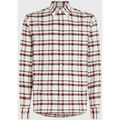 Chemise Tommy Hilfiger Chemise &agrave; carreaux en coton bio Beige