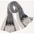 Echarpe Chikooparis &Eacute;charpe 100% pur cachemire ISRA - Gris fonc&eacute; Gris