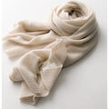 Echarpe Chikooparis &Eacute;charpe 100% pur cachemire LULU - Beige Beige