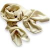 Echarpe Chikooparis &Eacute;charpe 100% pur cachemire LULU - Blanc cass&eacute; Beige